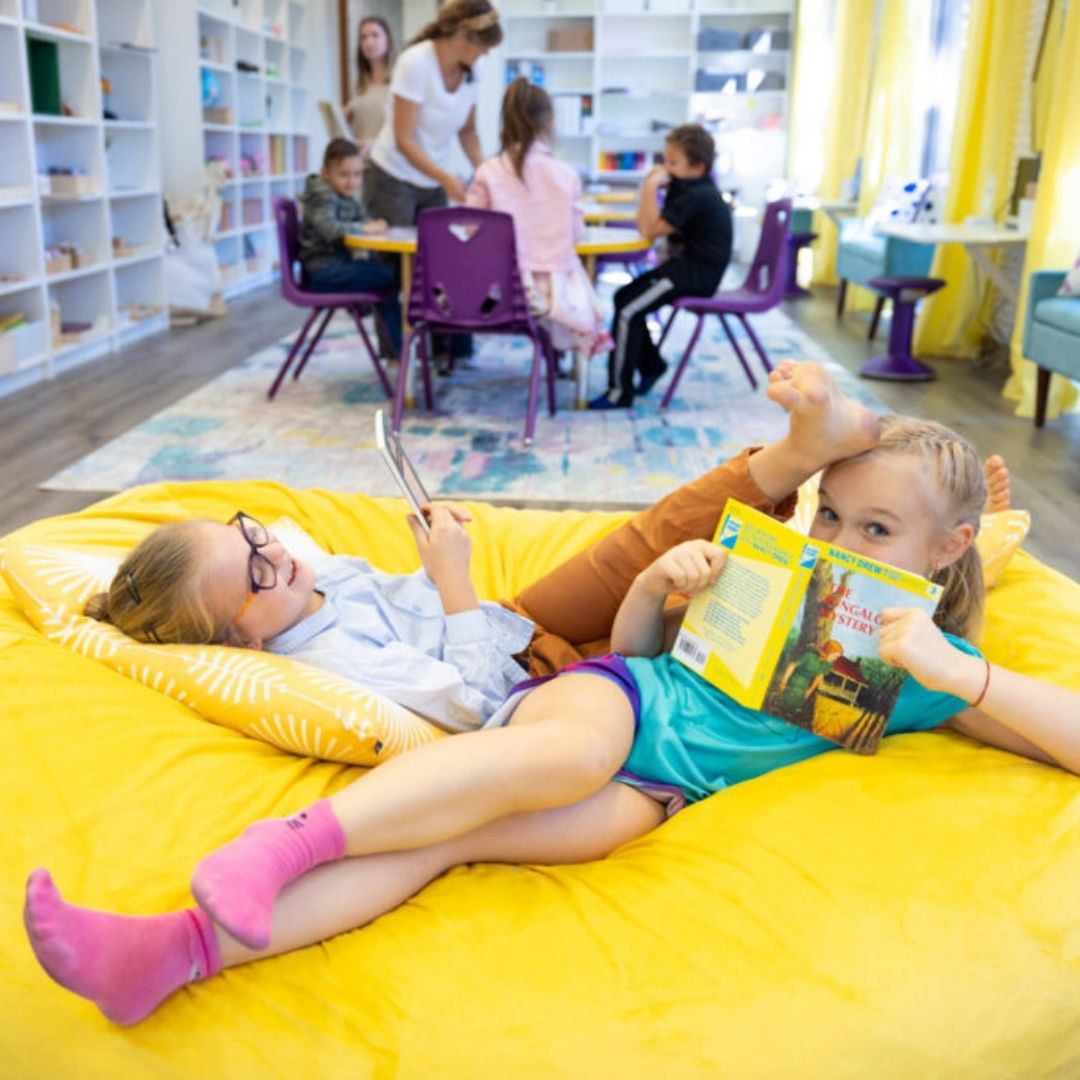 children reading
