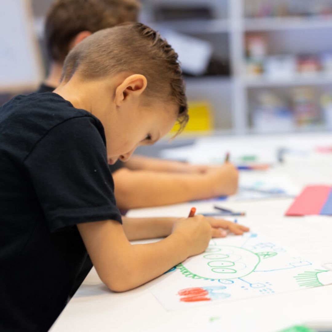 boy drawing